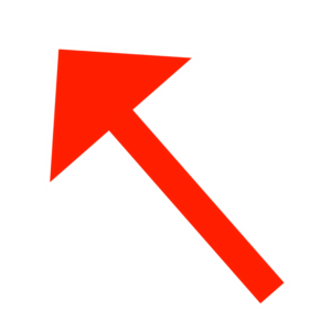 Diagonal Red Arrow PNG