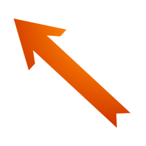 Diagonal Red Arrow PNG