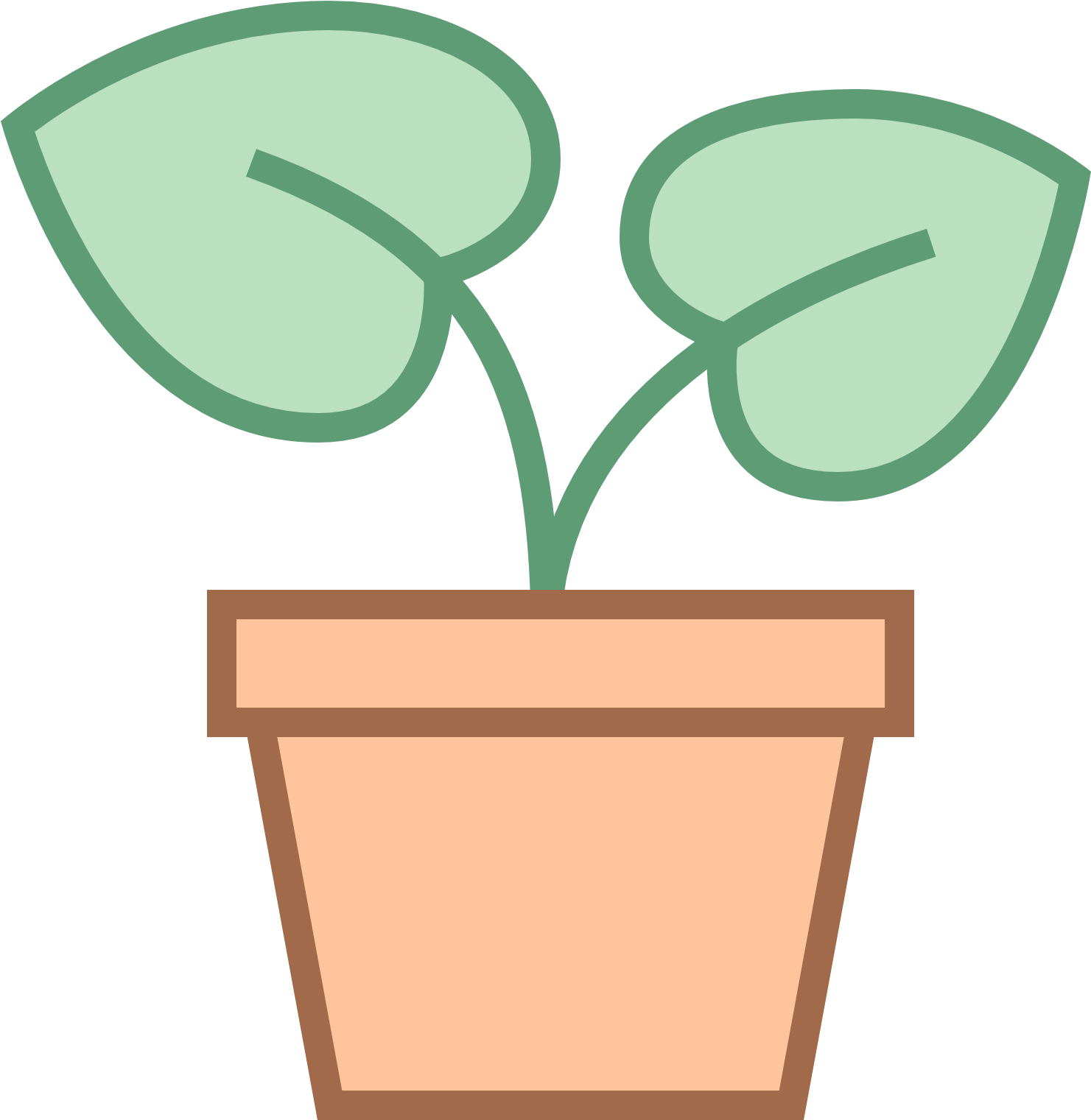 Cartoon Plantin Pot PNG Image