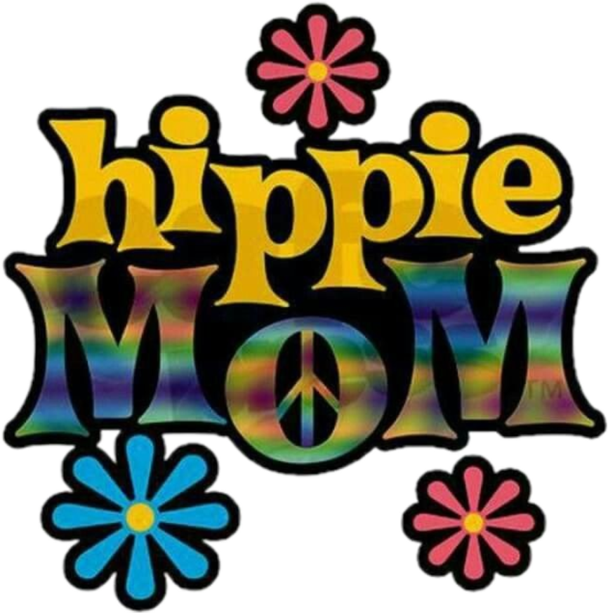 Hippie Mom Graphic PNG Image