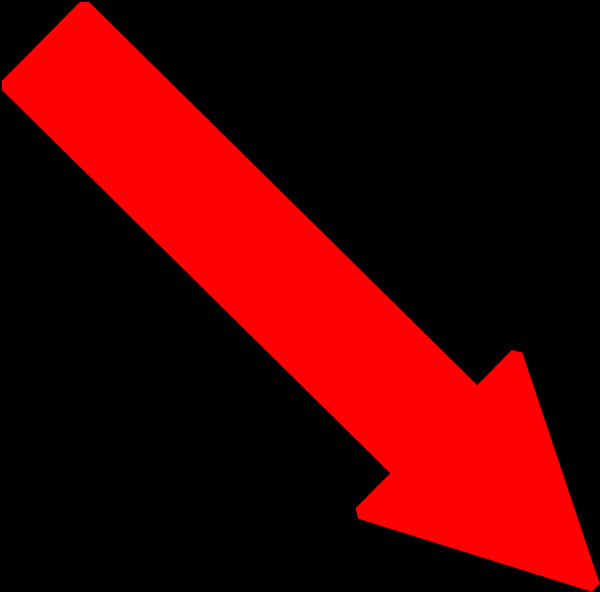 Red Downward Arrow PNG Image