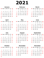 Calendar 2022 year PNG