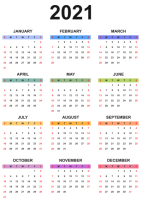 Calendar 2022 year PNG