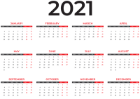 Calendar 2022 year PNG