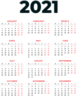 Calendar 2022 year PNG