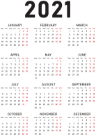 Calendar 2022 year PNG