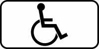 Disabled handicap symbol PNG