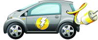 Electric car PNG