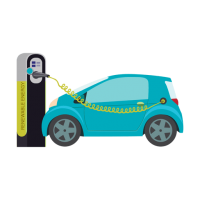 Electric car PNG