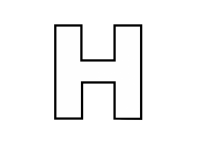 Letter H PNG