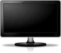 LCD display monitor PNG image