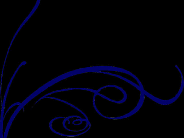 Abstract Blue Curves PNG image