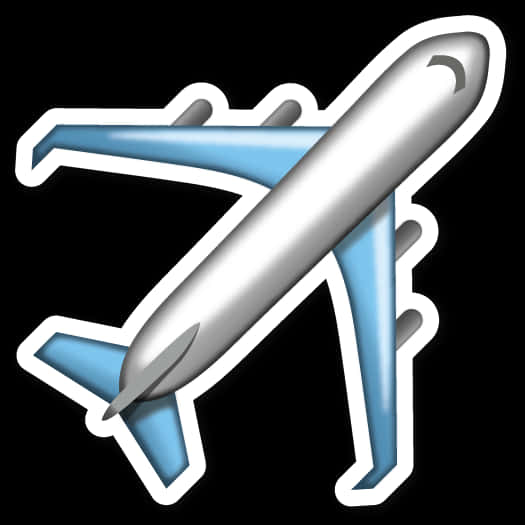 Airplane_ Emoji_ Graphic PNG image