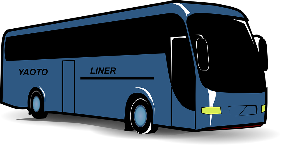 Blue Yaoto Liner Bus PNG image