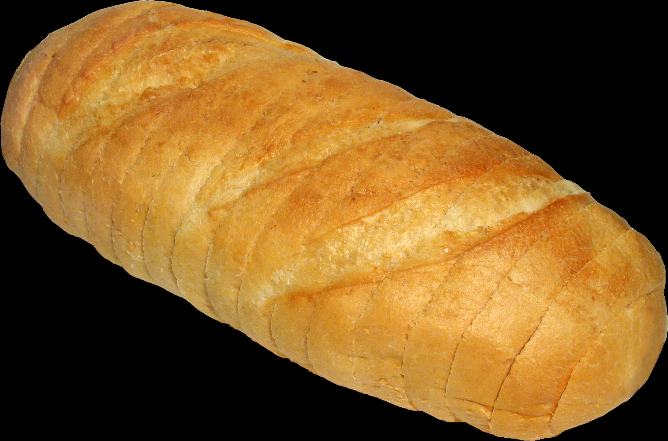 Fresh White Bread Loaf PNG image