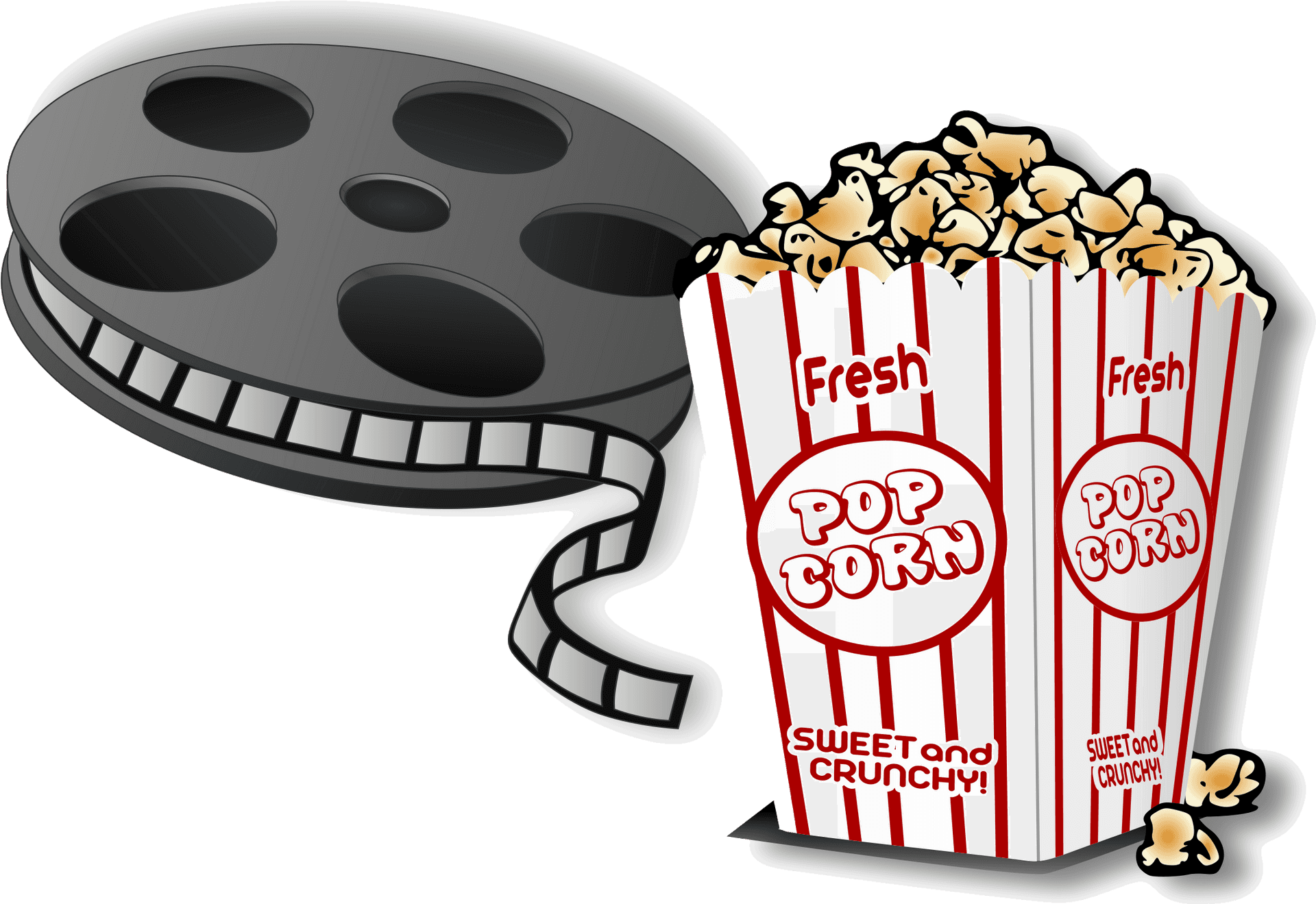 Movie Night Essentials PNG image