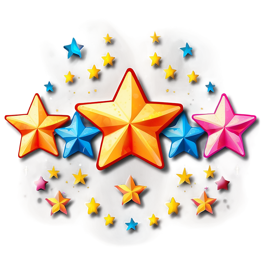 Stars D PNG image