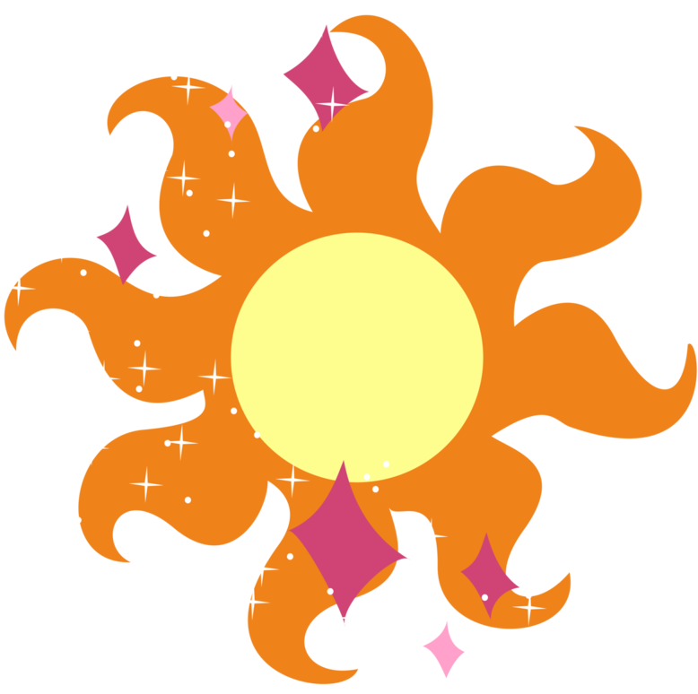 Stylized Sun Graphic PNG image