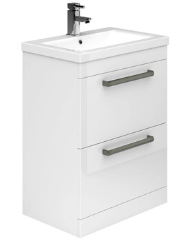 Essential Nevada 2 Drawer Floor Standing Vanity Unit And Basin