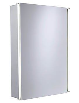 Essential Sleek Mirror Cabinet Single Door - W 440 x H 650mm