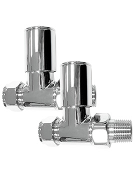 Essential Deluxe Radiator Valves - Straight 15mm Pipe