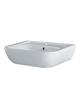 Essential Fuchsia Pedestal Basin Only 550mm Wide - 1 Tap Hole