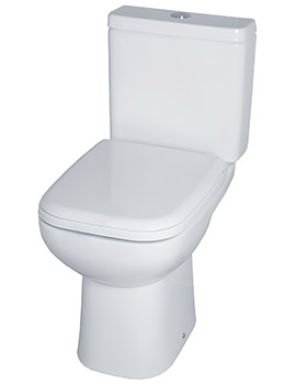 Essential Violet Close Coupled WC With Cistern And Soft Close Seat