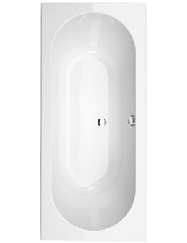 Essential Kingston Double Ended Bath White - L 1800 x W 800mm