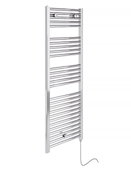 Essential Steel Electric 480mm Wide Towel Rail