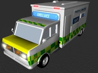 ambulância 3d model