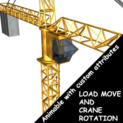 Construction Crane 3d model