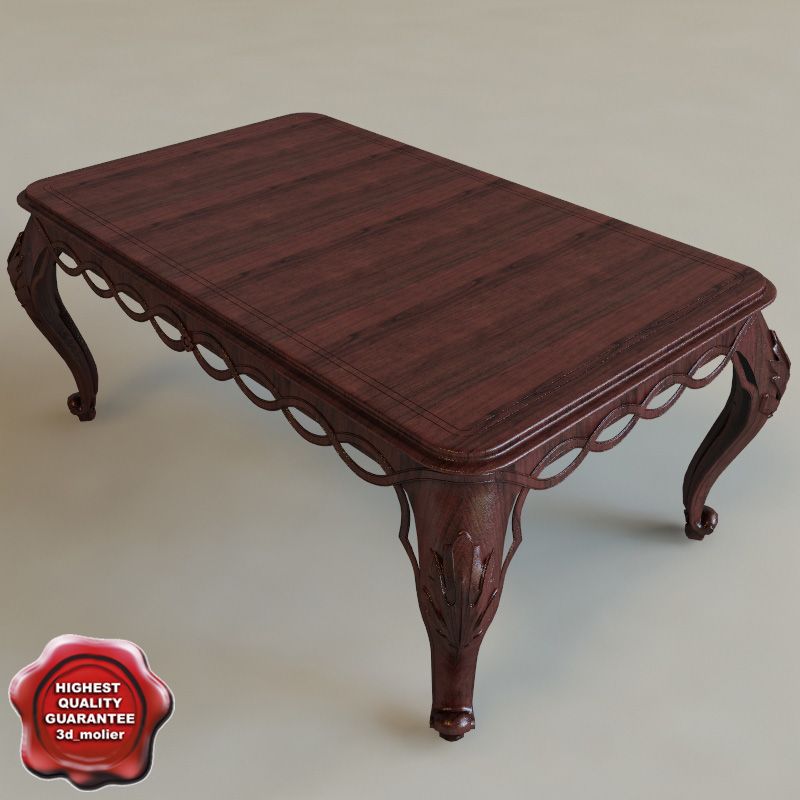 Mesa clasica modelo 3d