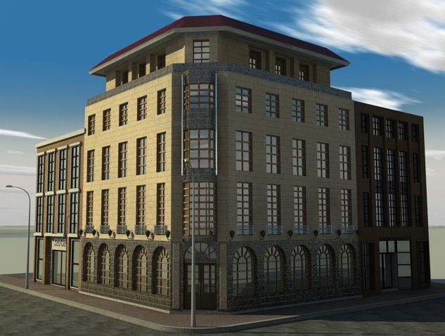 architecture 3d model