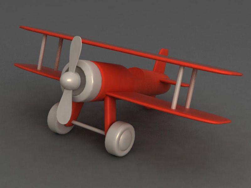 Avion de juguete modelo 3d