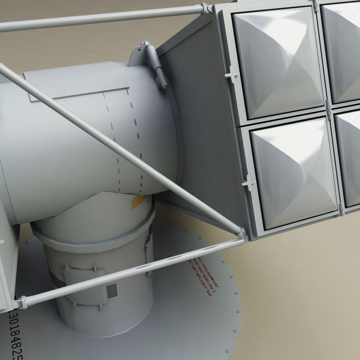 Raytheon GMLS Mk29 royalty-free modelo 3d - Preview no. 11