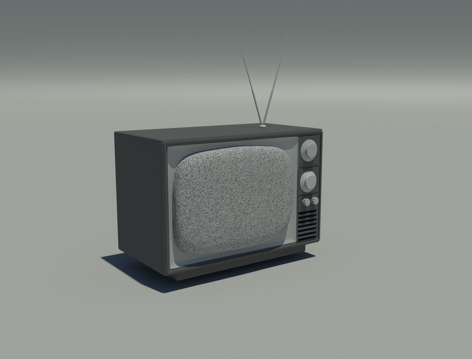 stary telewizor 3d model