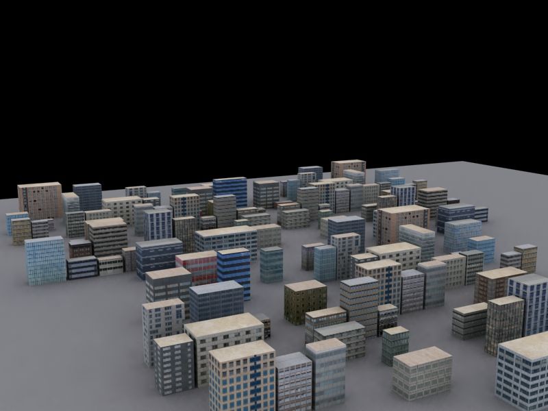 Buildings 3d model