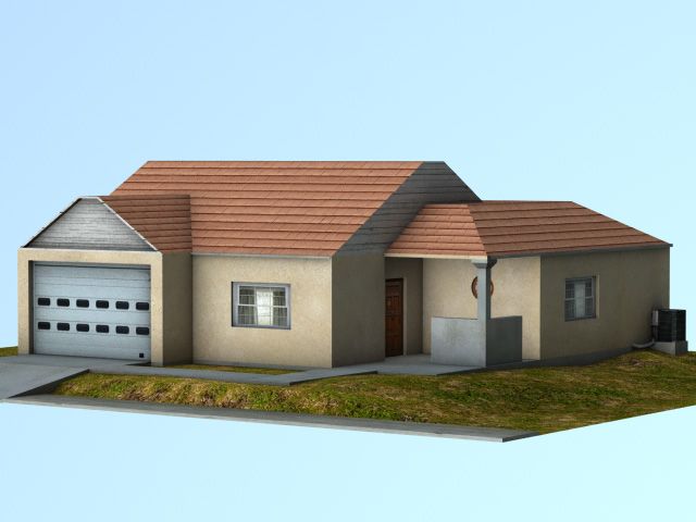 Low-Poly House 2 modelo 3d