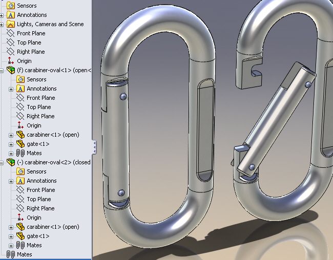 Dağcılar Karabina Dağcı 3d model