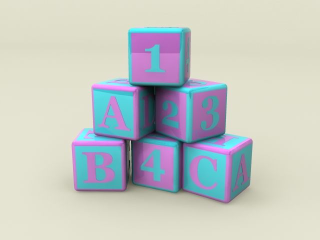 Baby Blocks 3d model