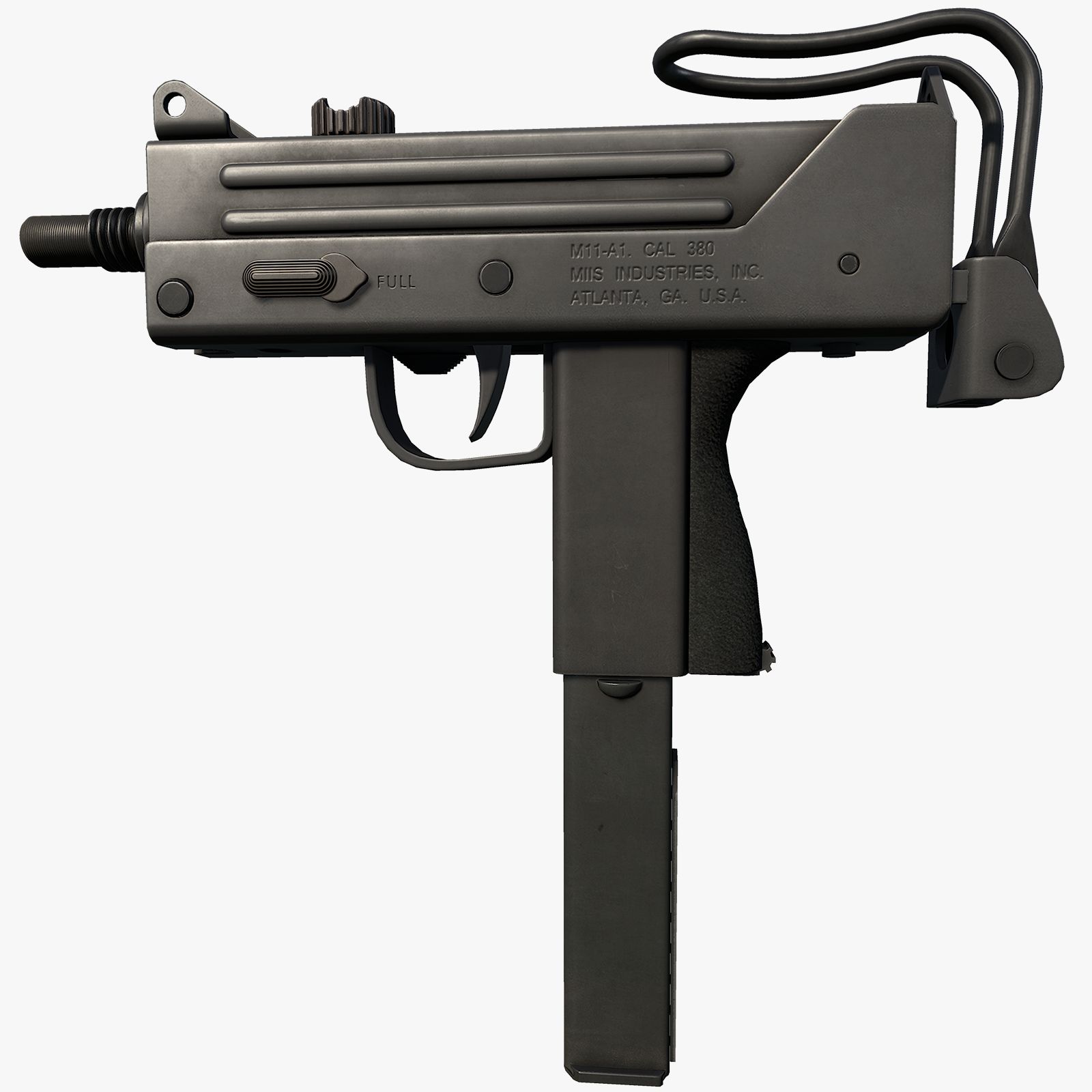 Mac-11 Submachine Gun 3d model