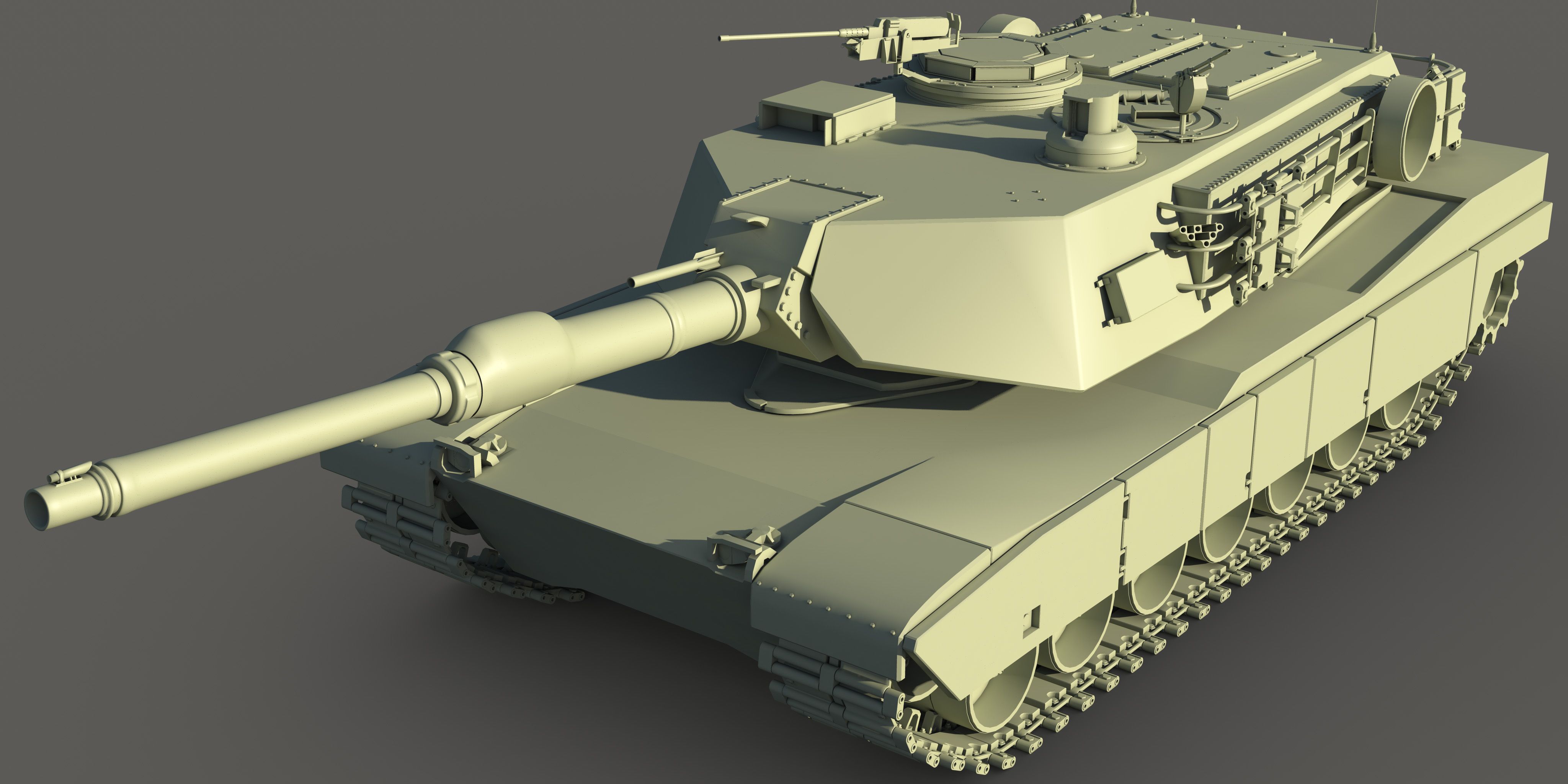 Tanque MiA2 Abrams 3d model