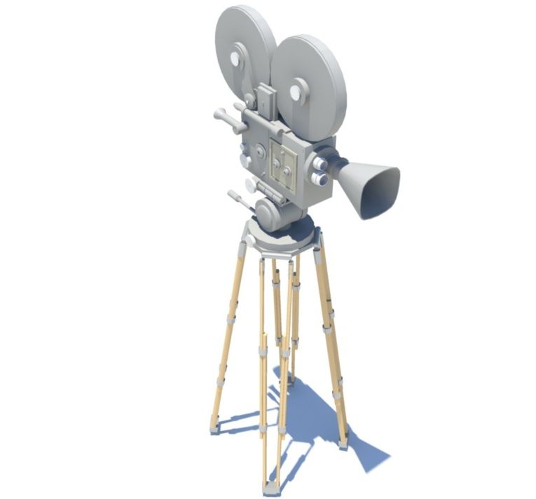 Filmowa kamera filmowa 3d model