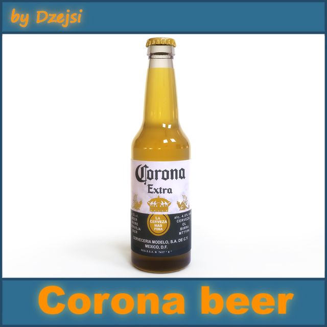 Corona beer 3d model