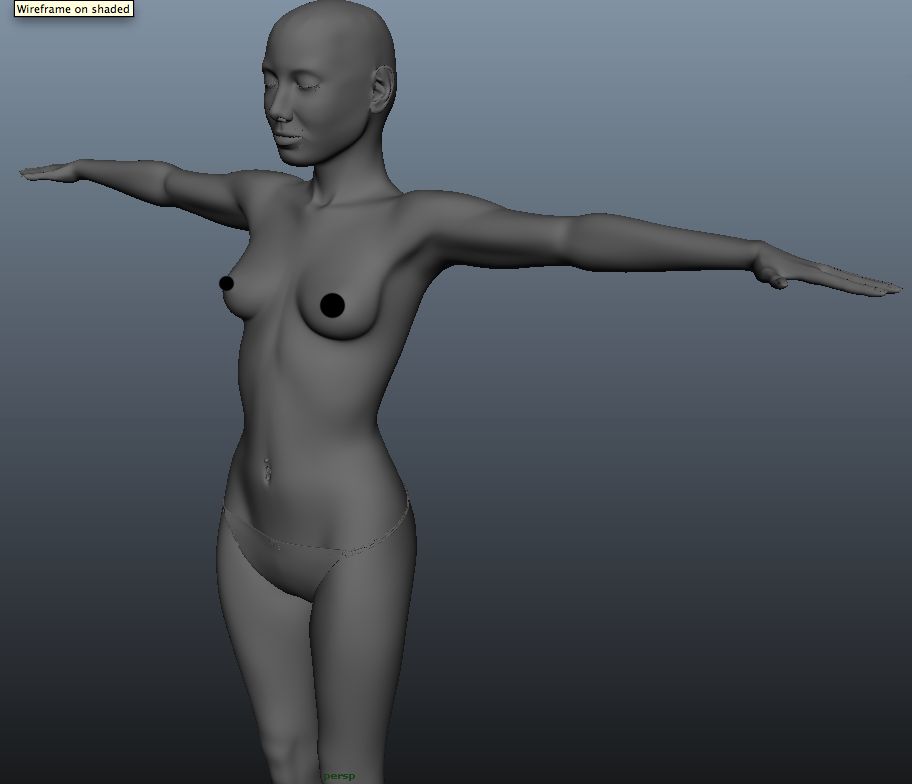 Modelka 3d model