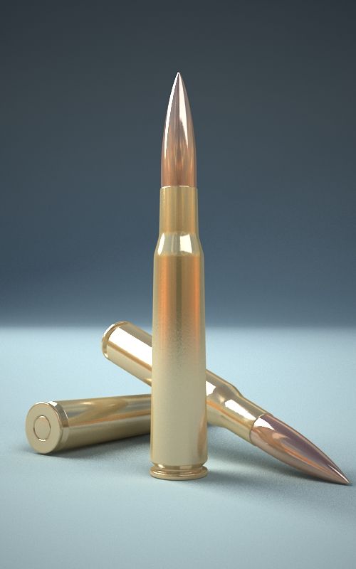 50 cal cartridge 3d model