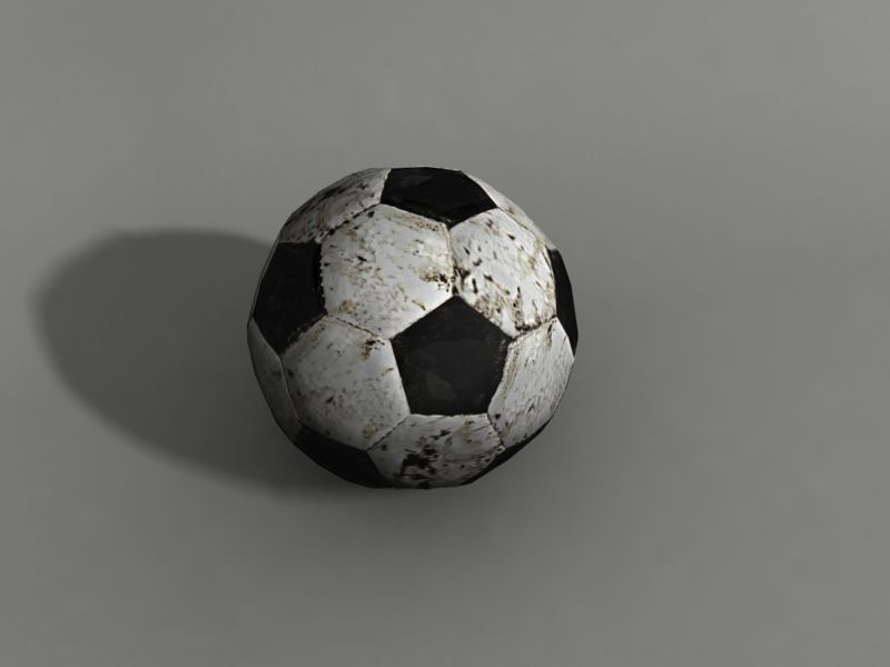 Vuile voetbal 3d model