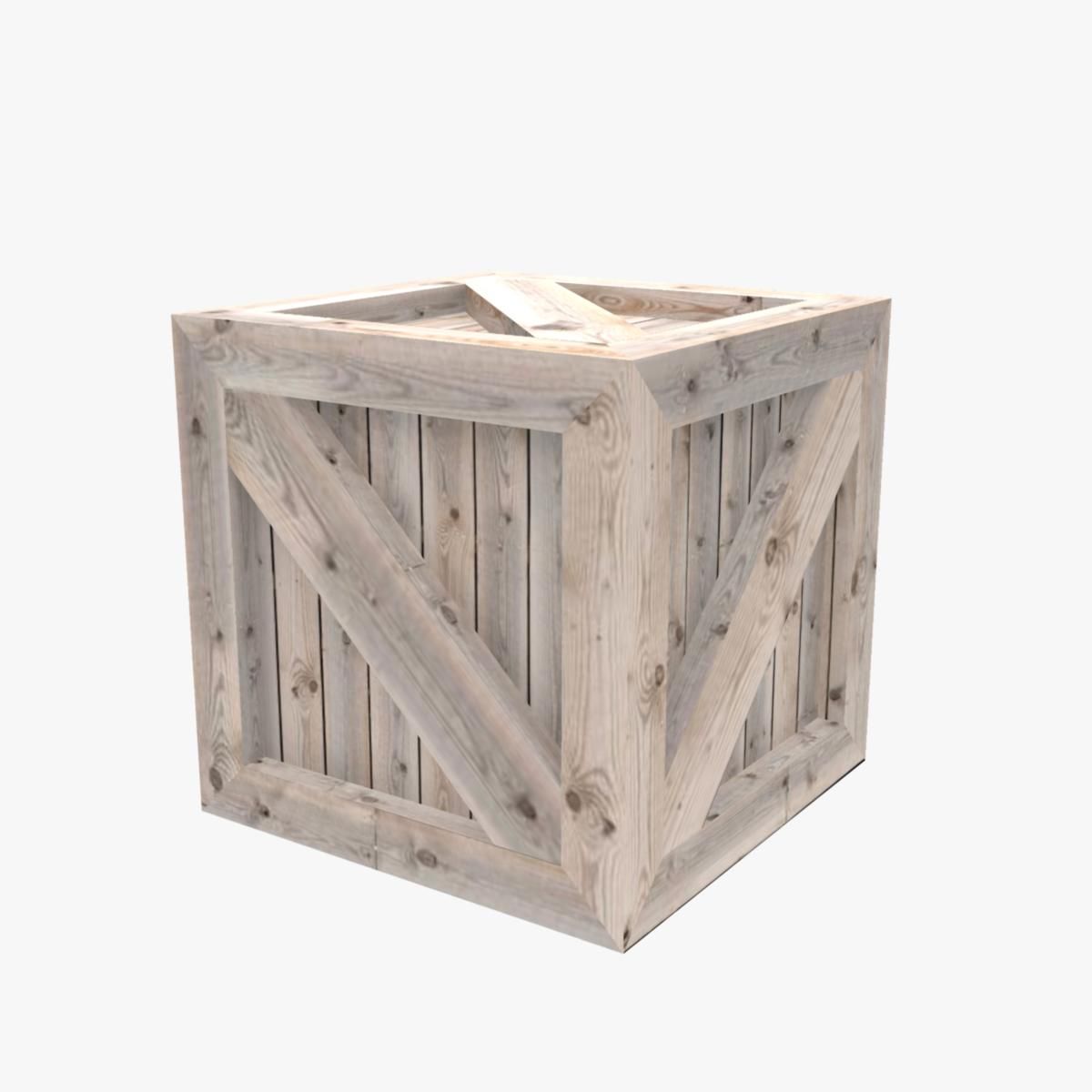 Caisse en bois 05 3d model