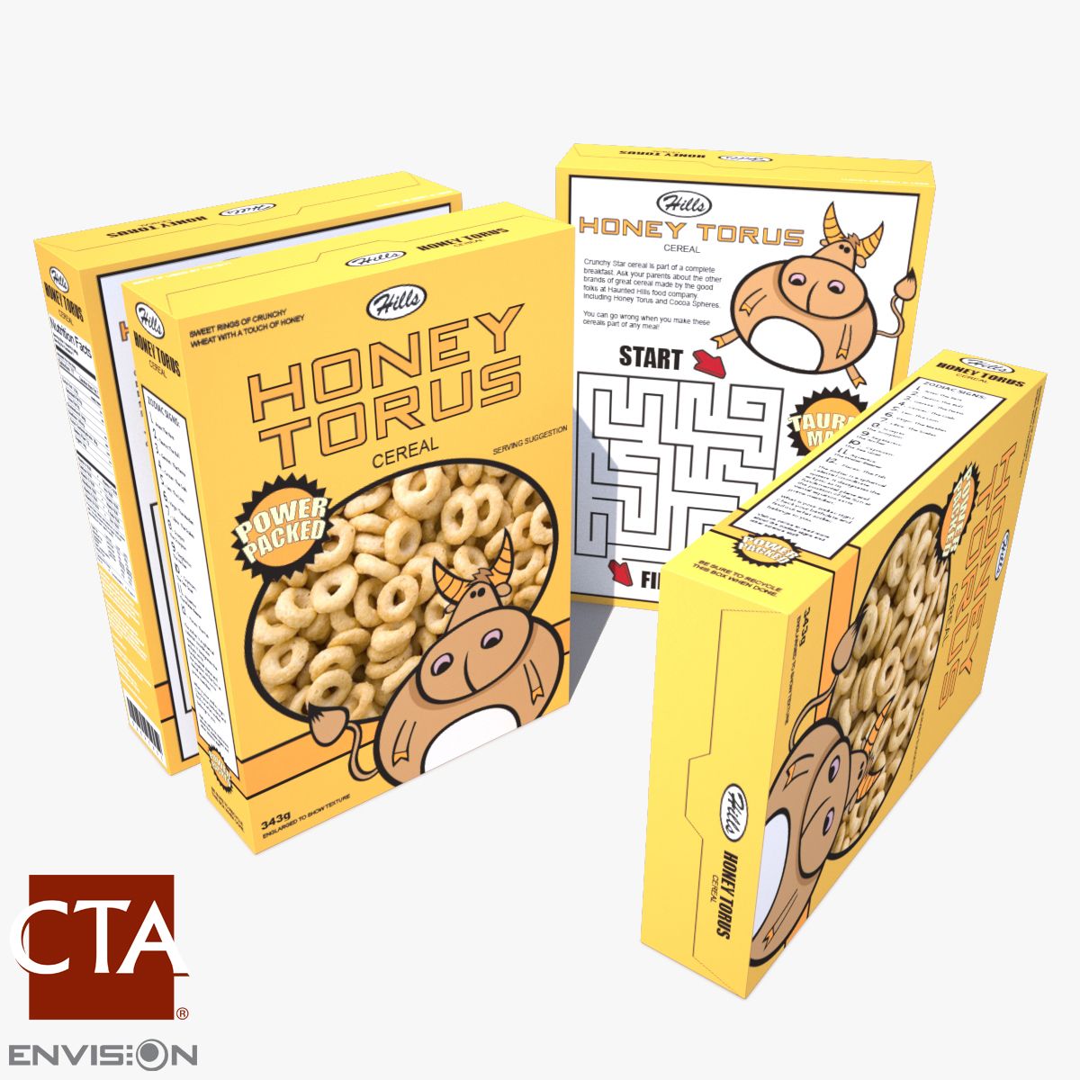 Cereal Box 3 3d model