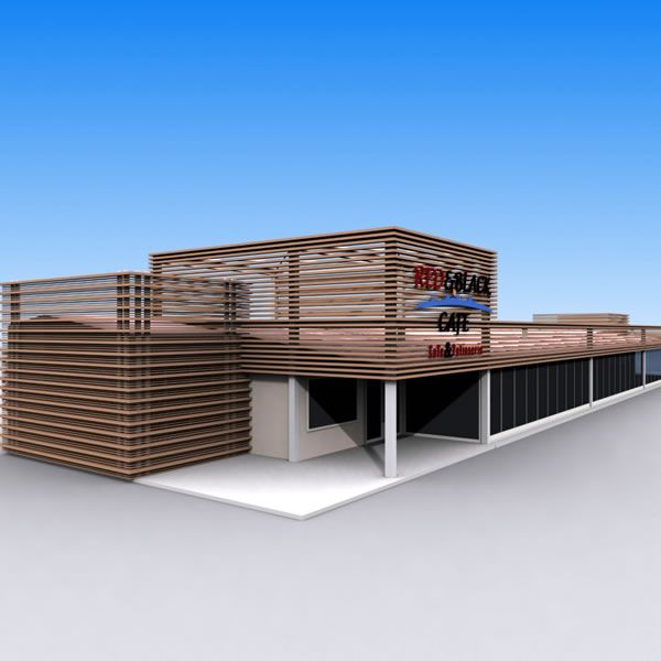 Cafe Restaurante modelo 3d